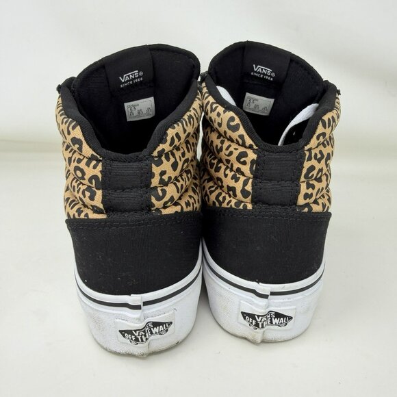 Vans Ward Platform Cheetah Print Sneakers Shoes Black Tan Women’s Size 6.5 - Picture 4 of 7